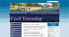 Desktop Screenshot of ceciltownship-pa.gov
